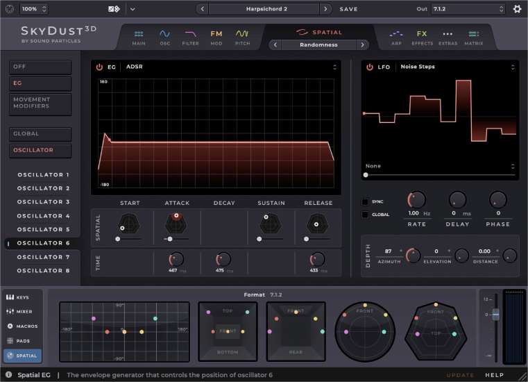 SoundParticles Skydust spatial screenshot
