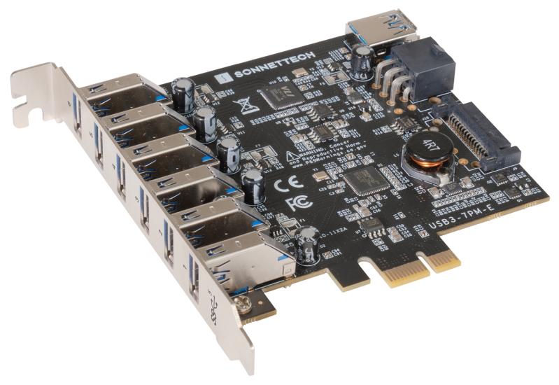 sonnet allegro 7 port usb32 gen1 type a pcie card