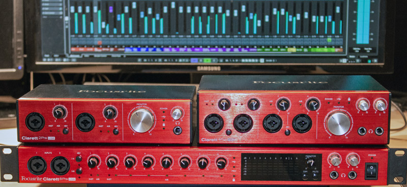 focusrite clarett studio 3mal